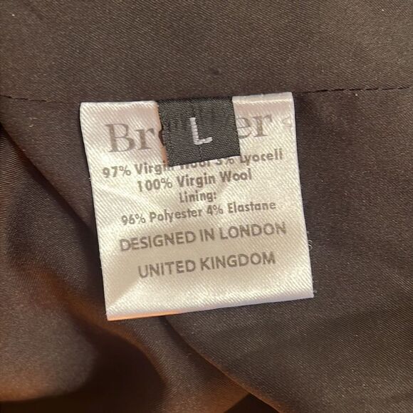 Brogger Audrey Plaid Ruched Midi Dress L - Picture 7 of 8